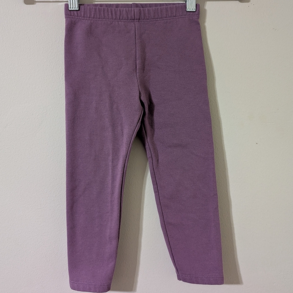 Jumping Beans Baby Girl Purple Leggings 3T Pull On Elastic Waist